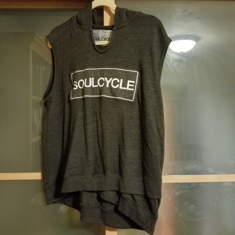 Soul Cycle Hooded Sweater Vest Size M